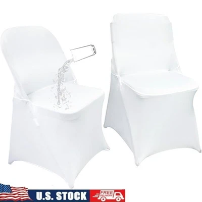 Fundas para sillas plegables impermeables elásticas duraderas fiesta boda decoración nuevas Foto 1 de 4