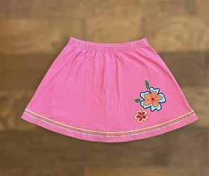 HANNA ANDERSSON Girls Sz 130, US 8 Pink Skirt Skort w Attached Shorts Flowers - Picture 1 of 8
