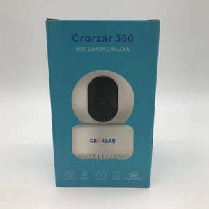 New Crorzar Indoor 360 Home Security Camera White CZ-PT-CAM1 - Picture 1 of 7
