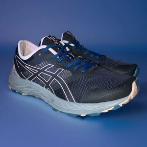 Zapato de Trail Running Asics Gel Excite Trail para Mujer Talla 10.5 Negro Rosa y Azul - Imagen 1 de 11