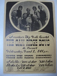 VINTAGE TAN OAK RIDGE BOYS CONCERT POSTER GERING HIGH SCHOOL SCOTTSBLUFF NE - Picture 1 of 1