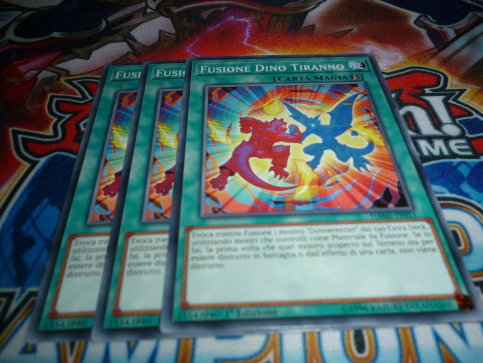 YU GI OH 3 x FUSIONE DINO TIRANNO - DANE IT 053 COMUNE - ITA - Immagine 1 di 1