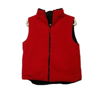 NO BOUNDARIES REVERSIBLE  RED FLEECE ZIP VEST JUNIOR  L 11/13 - Picture 1 of 10
