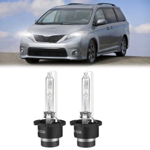 6000K HID Xenon Headlight Bulbs For Toyota Sienna 2011-2018 Low Beam Set 2 - Picture 1 of 12