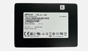 Micron 1100 2TB SSD 2.5" SATA MTFDDAK2T0TBN Solid State Drives 2048GB - Afbeelding 1 van 1