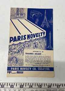 1950's Paris Novelty Company Catalog #10 *Rare* - Picture 1 of 4