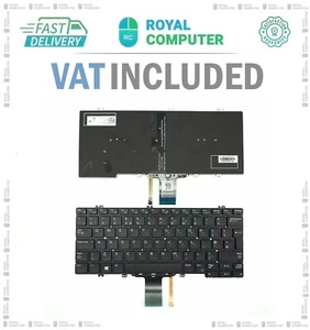 New Dell Latitude 5280 5290 7380 7390 7280 7290 UK KEYBOARD BACKLIT 0JF8W7 - Picture 1 of 1
