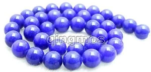 OFERTA Gran 10mm Redondo Azul Jade Cuentas de Piedras Preciosas Hebras 15"-los597 Envío Gratuito - Imagen 1 de 1
