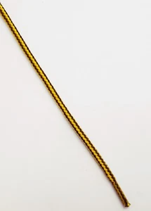 Laces for Timberland and sneakers, round laces 4 mm Yellow / Brown 90 cm - Picture 1 of 3