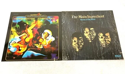 (2) SEALED LP's - Main Ingredient, The: "Euphrates River" , "Shame On The World" Foto 1 de 2