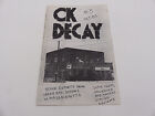 OK Decay #3 1983 Hardcore Punk Zine Fanzine années 1980 Xerox pâte coupée à faire soi-même vintage