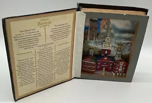 Vintage Historic Boston Shadow Box In Book Form Paul Revere Old North Church - Foto 1 di 10