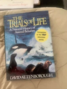 Sir David Attenborough SIGNED BOOK The Trials of Life FIRST EDITION Hardcover - Picture 1 of 4