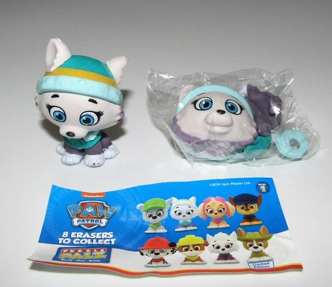 2018 PAW PATROL PUZZLE PALZ ERASERS SINGLE NEW SEALED IN BAG EVEREST Cover