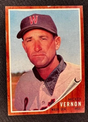 1962 Topps - #152 Mickey Vernon - Image 1 of 2