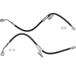 Front Brake Hose Fits 96-02 Chevrolet Express 2500 3500 GMC G3500 Savana SET - Picture 1 of 5