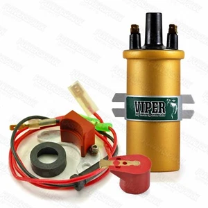 Powerspark Electronic Ignition Kit Viper Gold Sports Coil Lucas for 43D 45D 59D - Picture 1 of 6