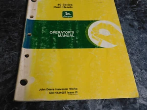 John Deere Serie 40 Cabezales de maíz Manual de operador - Imagen 1 de 1