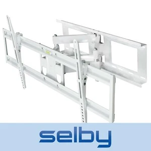 TV Bracket Wall Mount White 42 47 48 49 50 55 60 65 70 Inch Full Motion LCD LED - Picture 1 of 11