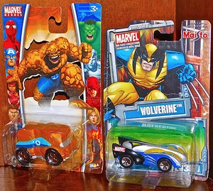 Maisto Marvel Universe Die-Cast Collection Wolverine THING LOT 2 NEW SEALED CARS - Picture 1 of 3