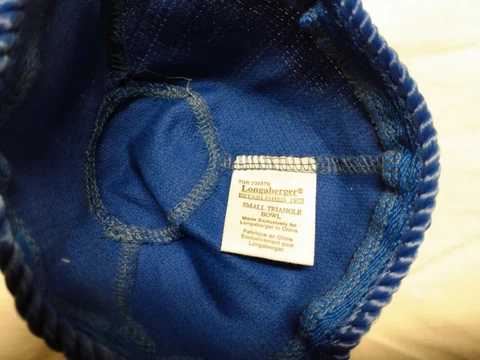 Longaberger Liner Only For Small Triangle Bowl Basket Blue New no bag Cover