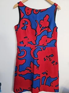 Moschino Cheap And Chic Abstract Shift Dress Size 12 - Picture 1 of 8
