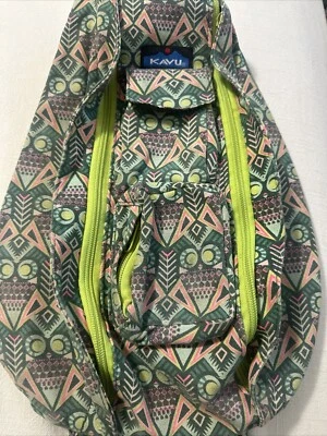 KAVU Bolso Cuerda Bandolera Cartera Mochila Owl's Up Buen Estado Foto 1 de 4