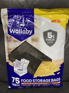 Wallaby 75 1-Gallon Mylar Bag Bundle - (5 Mil 10" x 14") Mylar Bags With Labels - Picture 1 of 2
