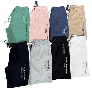 Tommy Hilfiger Mens Regular Fit Embroidered Elastic Drawstring Waist Sweatshorts - Picture 1 of 62