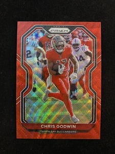 2020 Prizm Red Wave #253 Chris Goodwin 110/148 Tampa Bay Buccaneers - Picture 1 of 2