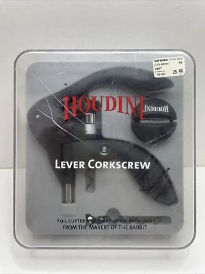 Houdini Lever Style Corkscrew with Foil Cutter and Extra Spiral - Image 1 of 4