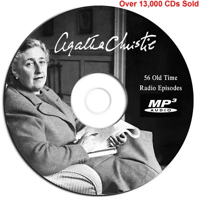56 Agatha Christie OTR Old Time Radio Show Episodes-Mystery-Audio Book MP3 on CD - Image 1 of 2