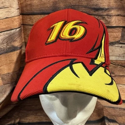 NASCAR Greg Biffle #16 Gorra Ajustable Correa H & L Rojo Roush Fenway Carreras Foto 1 de 4