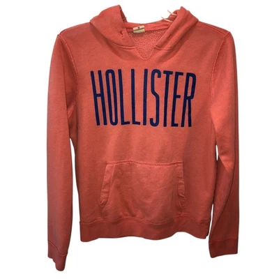 Hollister Mens Medium Peach Long Sleeve Pullover Hoodie Sweatshirt Size M - Image 1 of 4
