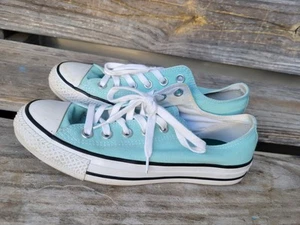 Size 8- Converse Chuck Taylor All Star Light Aqua Shoreline Blue Women's 552734F - Picture 1 of 9
