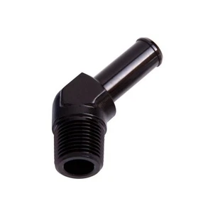 Aeroflow AF845-12BLK 45Deg 3/4" Npt To 3/4" Barb Black 45Deg Male To Male - Picture 1 of 1