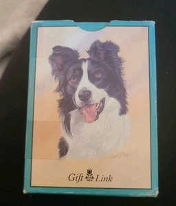 Robert May Border Collie dog gift link playing card set Robert May pet lover - Picture 1 of 9