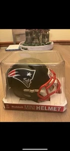 Rob Gronkowski New England Patriots Signed Mini Helmet Matte Black JSA COA - Picture 1 of 6
