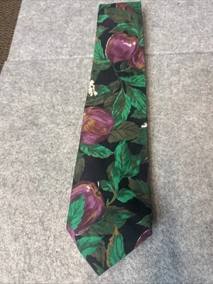 Corbata de algodón vintage Banana Republic safari y viaje verde manzano hecha en EE. UU. Foto 1 de 4