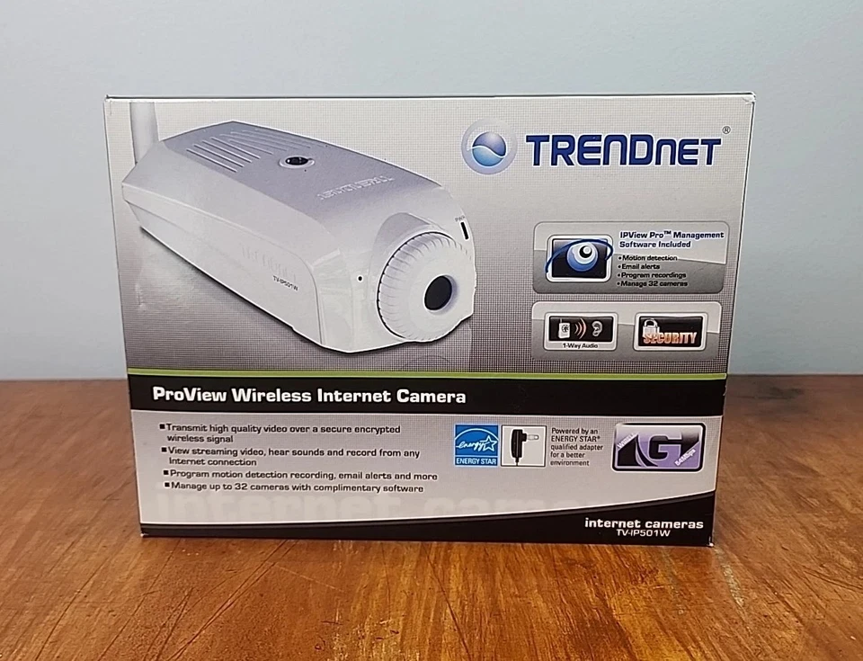 TRENDnet TV-IP501W ProView Wireless Internet Camera Open Box New - Image 1 of 4