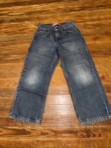 Levis Boys 569 Relaxed Fit Straight Leg Mid Wash Jeans Size 8 / 24x22 - Picture 1 of 4