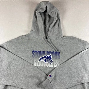 Stony Brook Seawolves Hoodie Herren 3XL grau Sweatshirt Spellout NCAA Champion - Bild 1 von 11