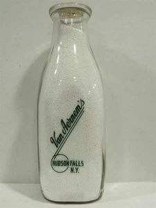 TSPQ Milk Bottle VanAernem Van Aernem's Dairy Hudson Falls NY WASHINGTON COUNTY - Picture 1 of 2