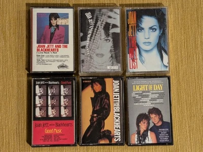 Joan Jett Cassette LOT Hit List Good Music Up Your Alley Light of Day Notorious - Image 1 of 3