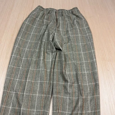 Pantalón Orvis Vintage Plaid Pull On Mujer Talla 2 Hecho en USA 90s Beige Naranja Foto 1 de 4