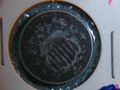 1867 Shield nickel - Image 1 of 2