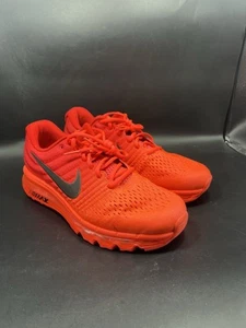 Nike Air Max Men's Size 8 Womens Size 9.5 Bright Crimson Black 849559-602 - Picture 1 of 7