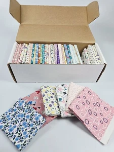 Trapunta Craftsy 40 Pezzi Fat Quarter Box Vintage Look Floreale Pazzo - Foto 1 di 7