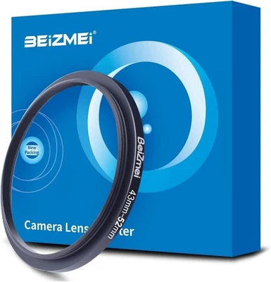 Beizmei Step Up Camera Filter Ring 43mm-52mm - Image 1 of 4