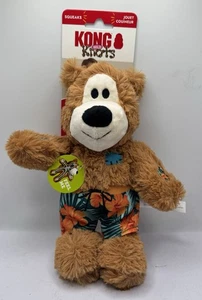 KONG Wild Knots Bear Tropical Shorts Dog Toy, Small/Medium Light Brown NEW - Picture 1 of 3